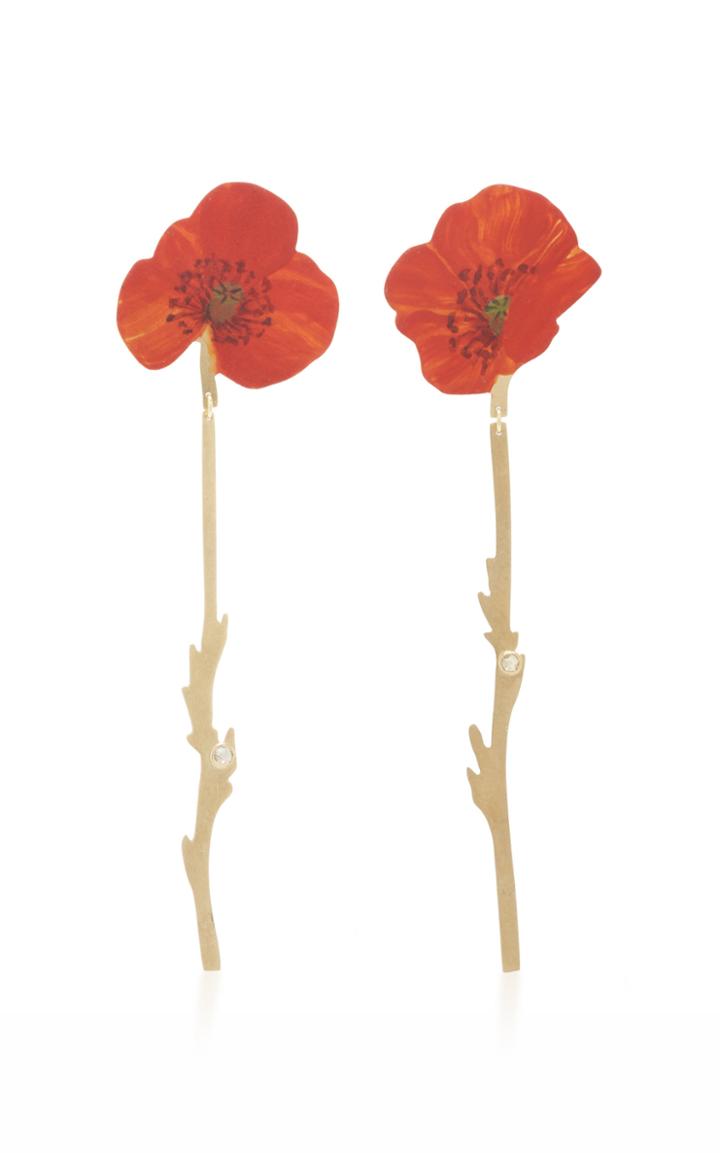 Christopher Thompson Royds Poppy Drop Earrings