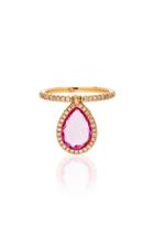 Nina Runsdorf M'o Exclusive Medium Pink Topaz Flip Ring