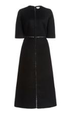 Moda Operandi Gabriela Hearst Norma Leather-detailed Cashmere Midi Dress