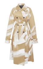 Albino Teodoro Hand Painted Trench Coat