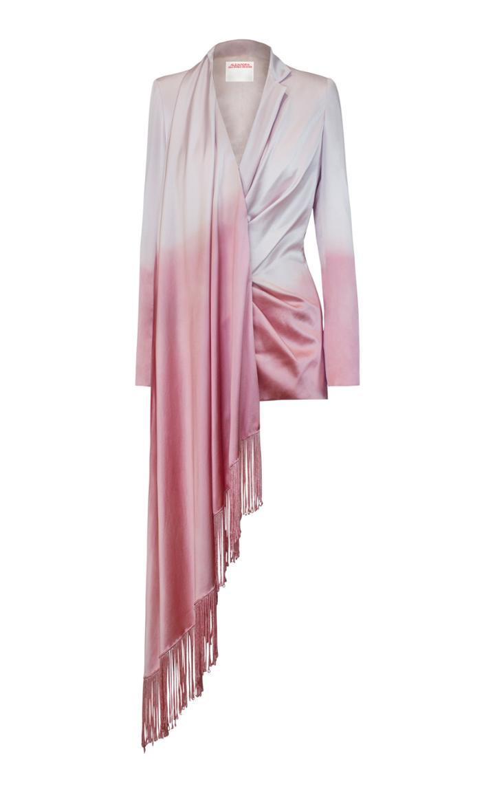 Moda Operandi Alejandra Alonso Rojas Fringed Silk-satin Blazer Size: 0
