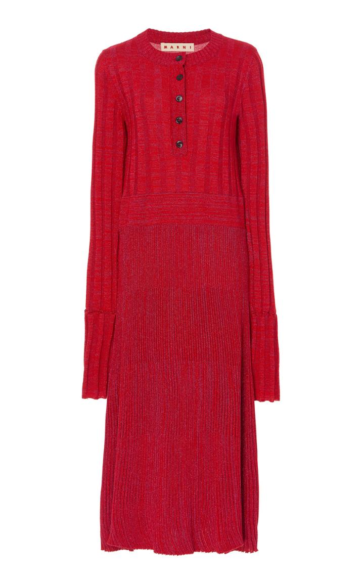 Marni Woven Virgin Wool Dress