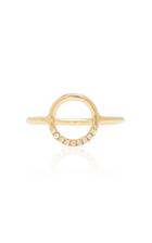 Zoe Chicco 14k Gold Small Pave Cirlce Ring