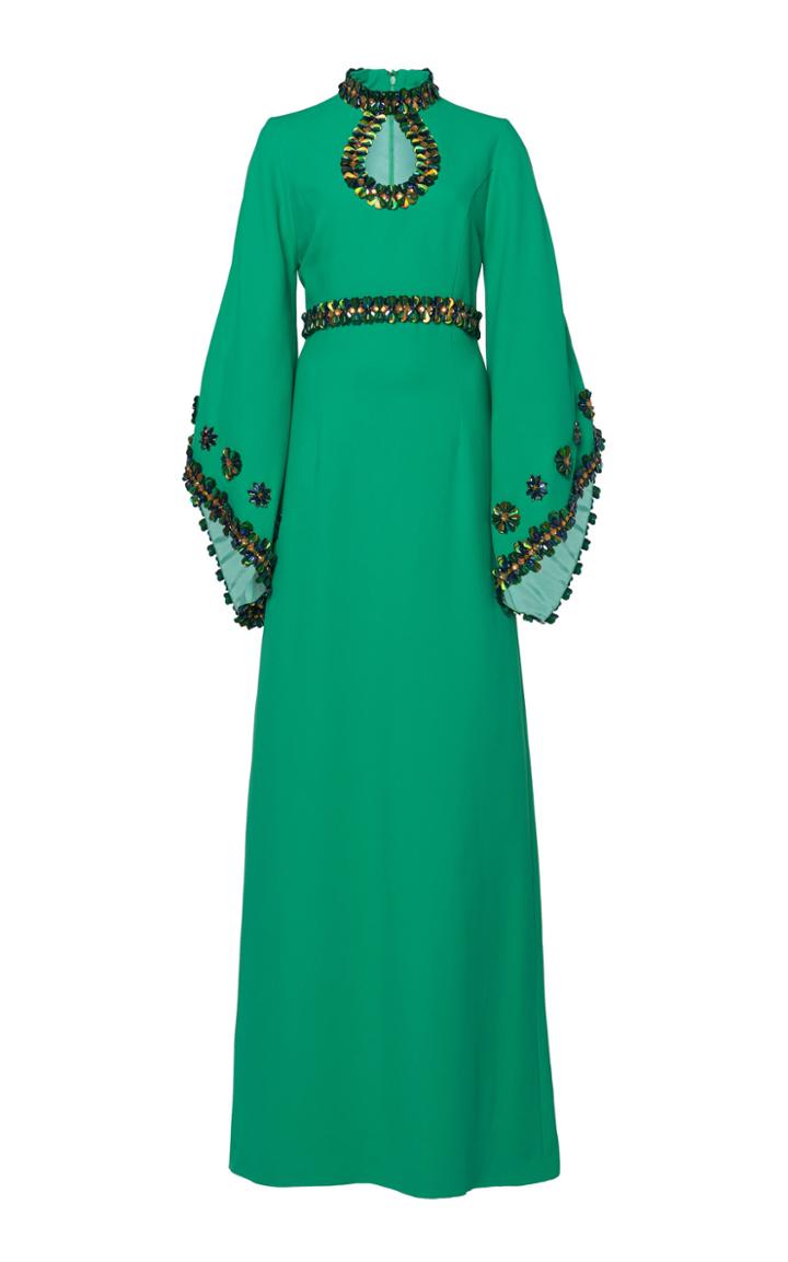 Andrew Gn Bead Embellished Gown