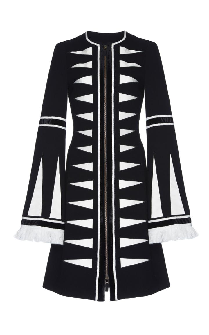 Andrew Gn Fringe Wool Coat