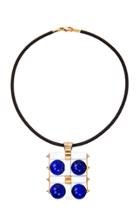 Mahnaz Collection Vintage Lapis Lazuli & 18k Gold Kinetic Pendant
