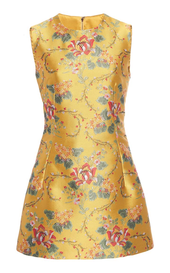 Dolce & Gabbana Floral-print Jacquard Mini Dress