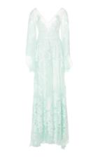 Costarellos Bishop Sleeve Long Dress