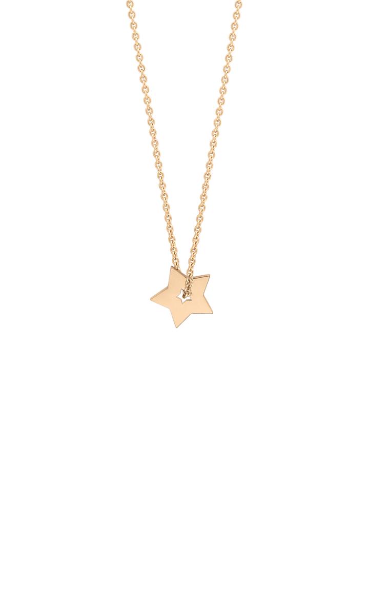 Ginette Ny Mini Open Star 18k Rose Gold Necklace