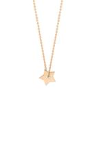 Ginette Ny Mini Open Star 18k Rose Gold Necklace