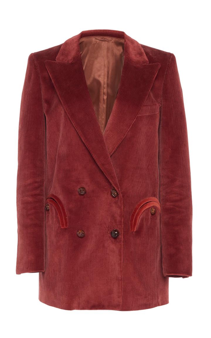 Blaz Milano Classic Touch Double-breasted Velour Blazer