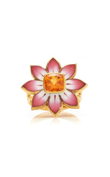 Holly Dyment Eden Pink Enamel Flower Ring