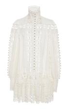 Zimmermann Moncur Beaded Cotton-blend Mini Dress