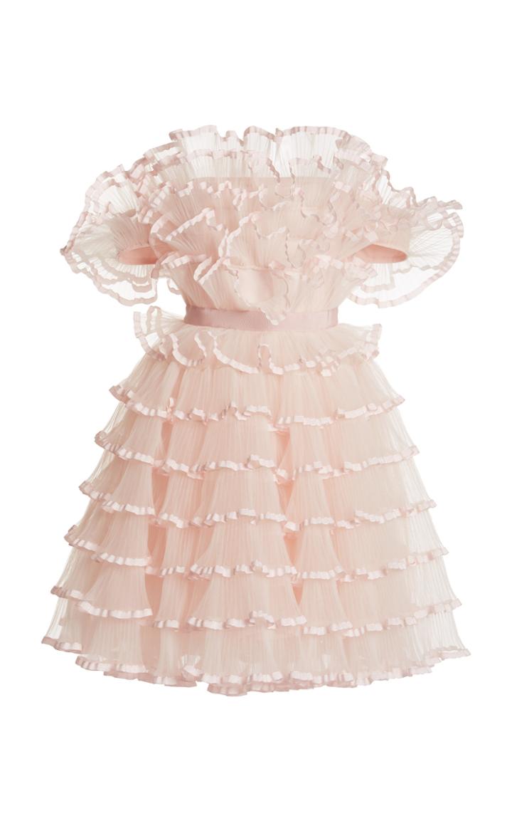 Moda Operandi Giambattista Valli Ruffled Tulle Mini Dress