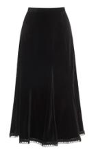 Andrew Gn Velvet Midi Skirt