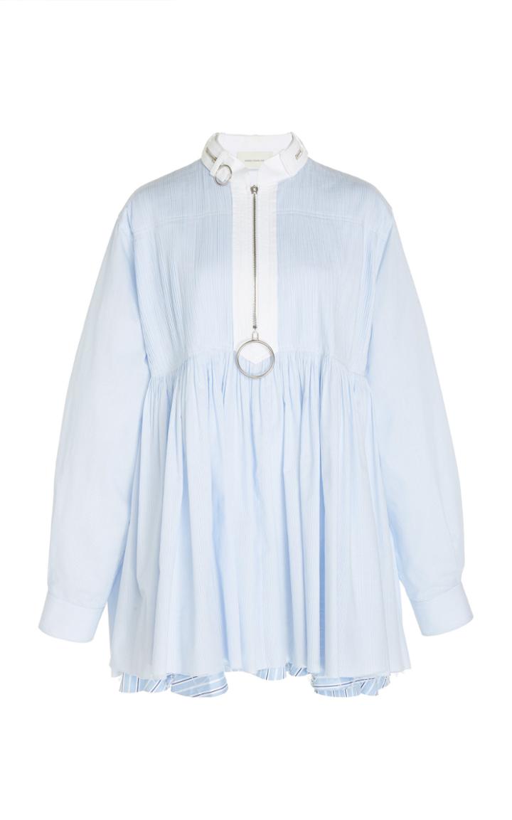 Cdric Charlier Zip-front Cotton-blend Dress