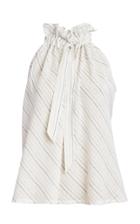 Roopa Tie Up Collared Blouse