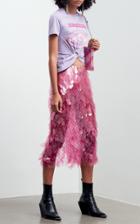 Moda Operandi Paco Rabanne Printed Gathered Cotton T-shirt