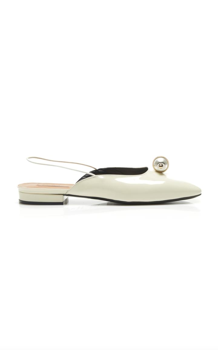 Coliac Lory Patent Pearl Slingback