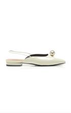 Coliac Lory Patent Pearl Slingback