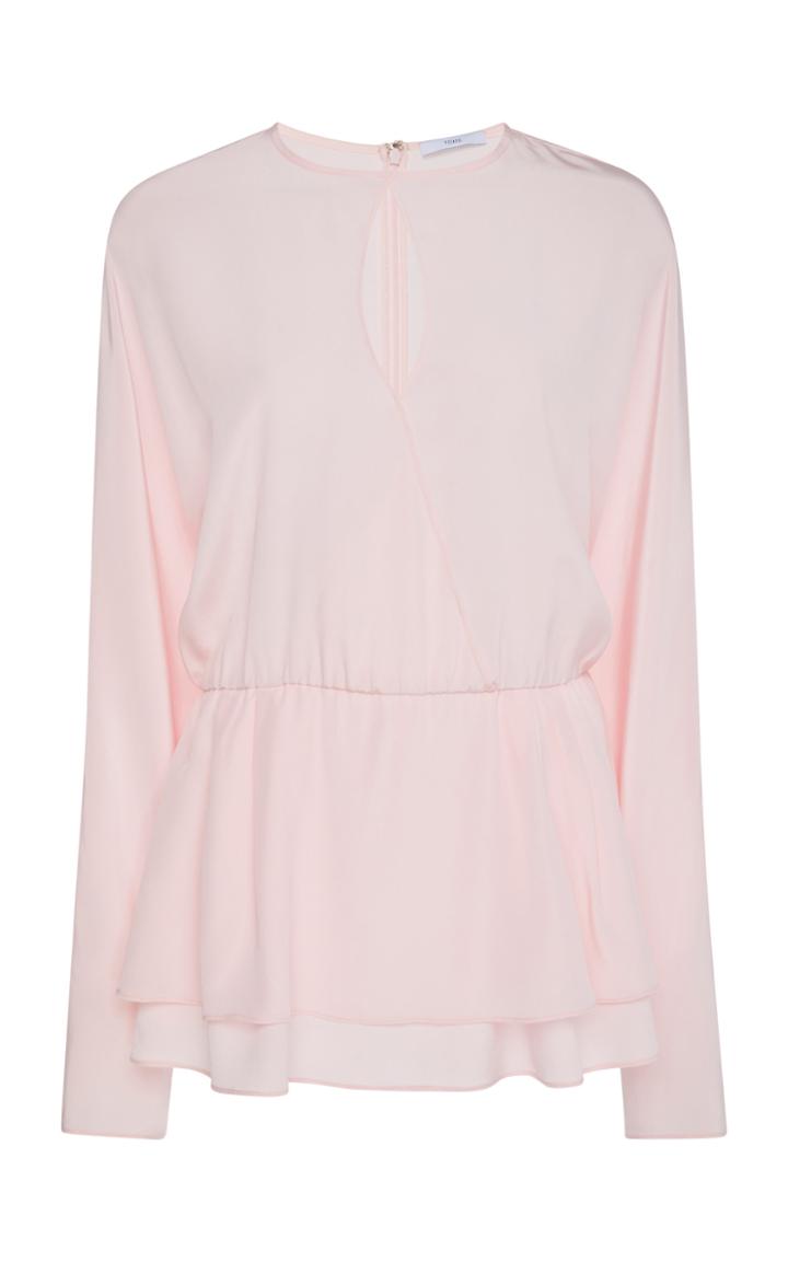 Tome Overlapping Keyhole Blouse