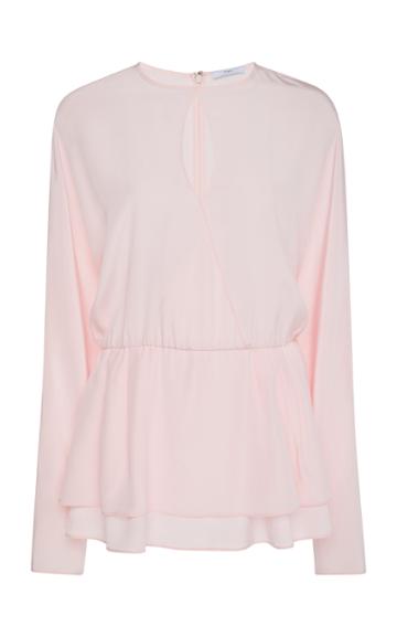 Tome Overlapping Keyhole Blouse