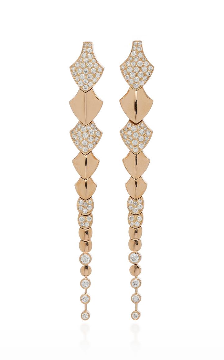 Akillis Python 18k Gold Diamond Earrings