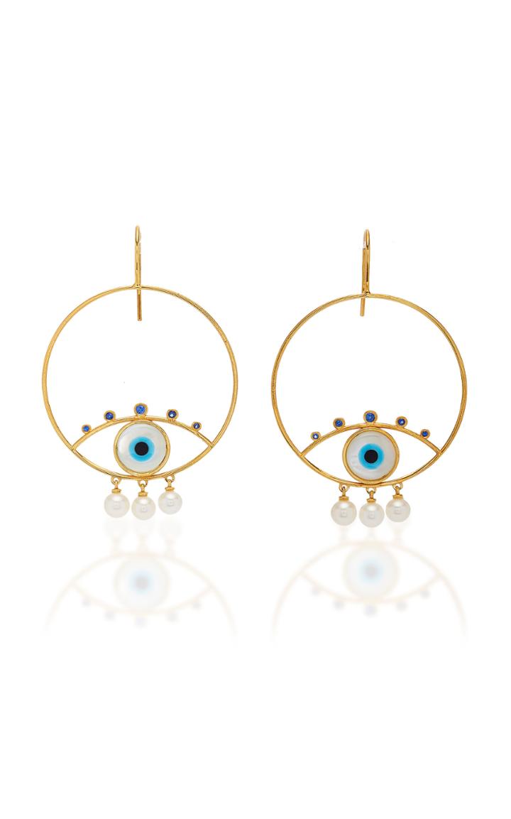 Marianna Goulandris Pearly Eyes Earrings