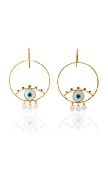 Marianna Goulandris Pearly Eyes Earrings