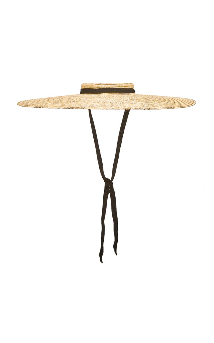 Jacquemus Le Chapeau Santon Grosgrain-trimmed Straw Hat