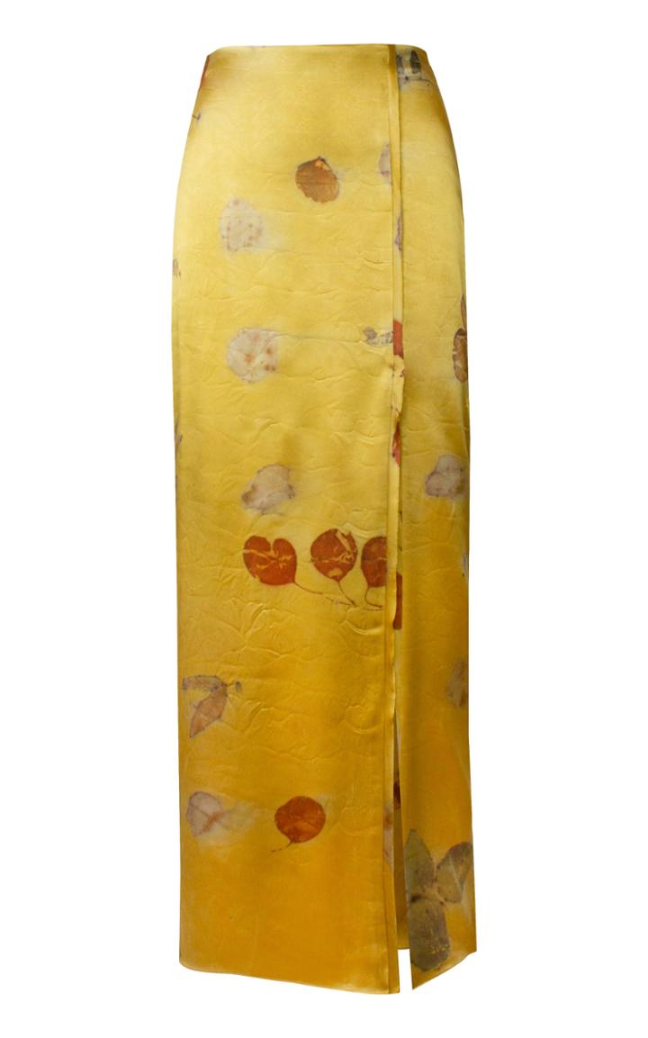 Moda Operandi Alejandra Alonso Rojas Dyed Silk Pencil Skirt