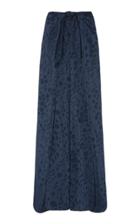 Zac Posen Novelty Satin Crepe Draped Waist Pants