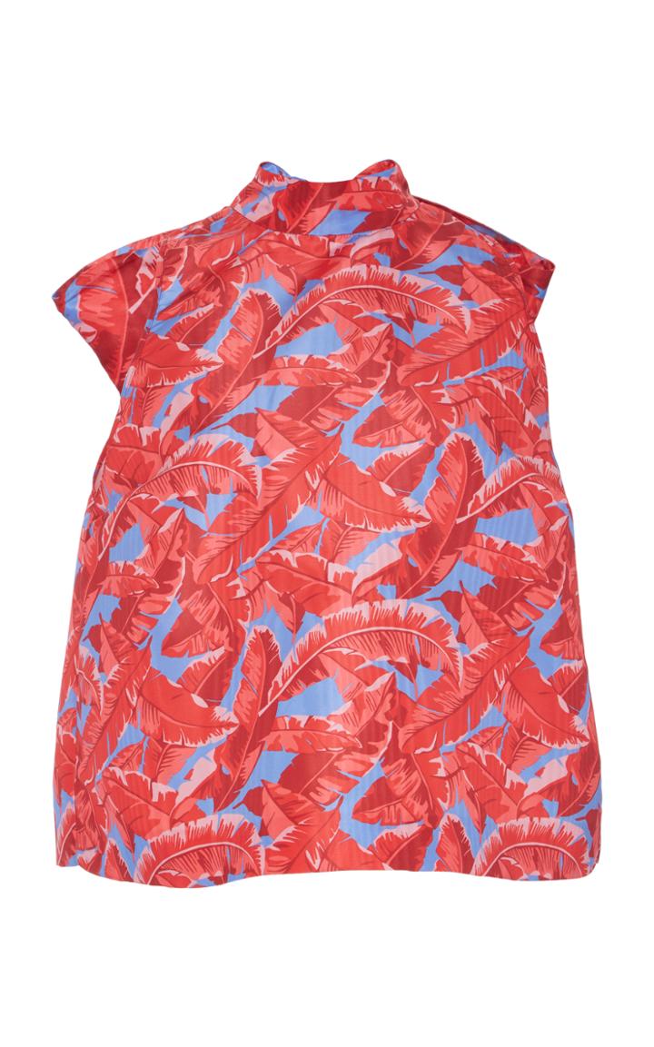 Msgm Banana Leaf Bow Top
