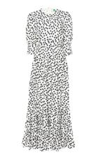 Rixo Agyness Cotton Tiered Maxi Dress With An Open Back And Tie Detail
