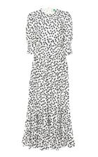 Rixo Agyness Cotton Tiered Maxi Dress With An Open Back And Tie Detail