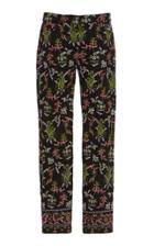 Giambattista Valli Floral-print Cotton-blend Skinny Pants