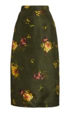 Moda Operandi Brock Collection Rabbit Floral Silk Skirt