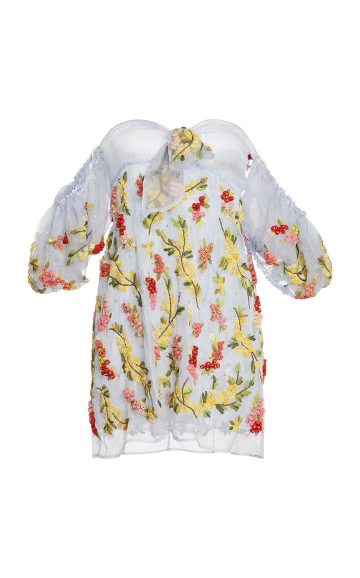 Attico Sheer Floral Dress