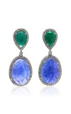 Amrapali Emerald And Tanzanite Drop Earrings