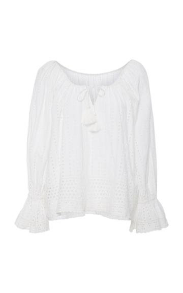 Beulah Priyanka Eyelet Top