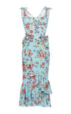 Dolce & Gabbana Stretch Floral Dress With Brooches