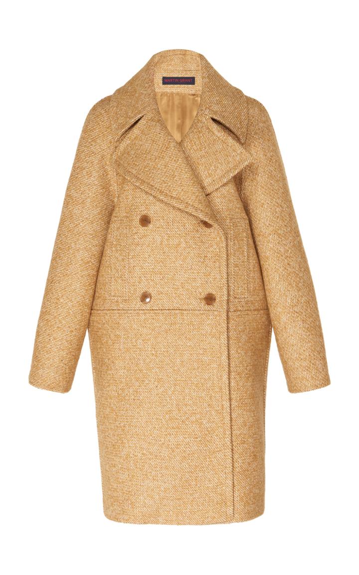 Martin Grant Double Breasted Caban Overcoat