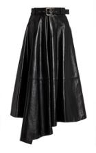 Moda Operandi Burnett New York Belted Asymmetric Leather Skirt