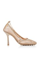 Bottega Veneta Mesh And Leather Pumps