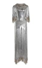 Moda Operandi Paco Rabanne Cape-effect Metallic Dress