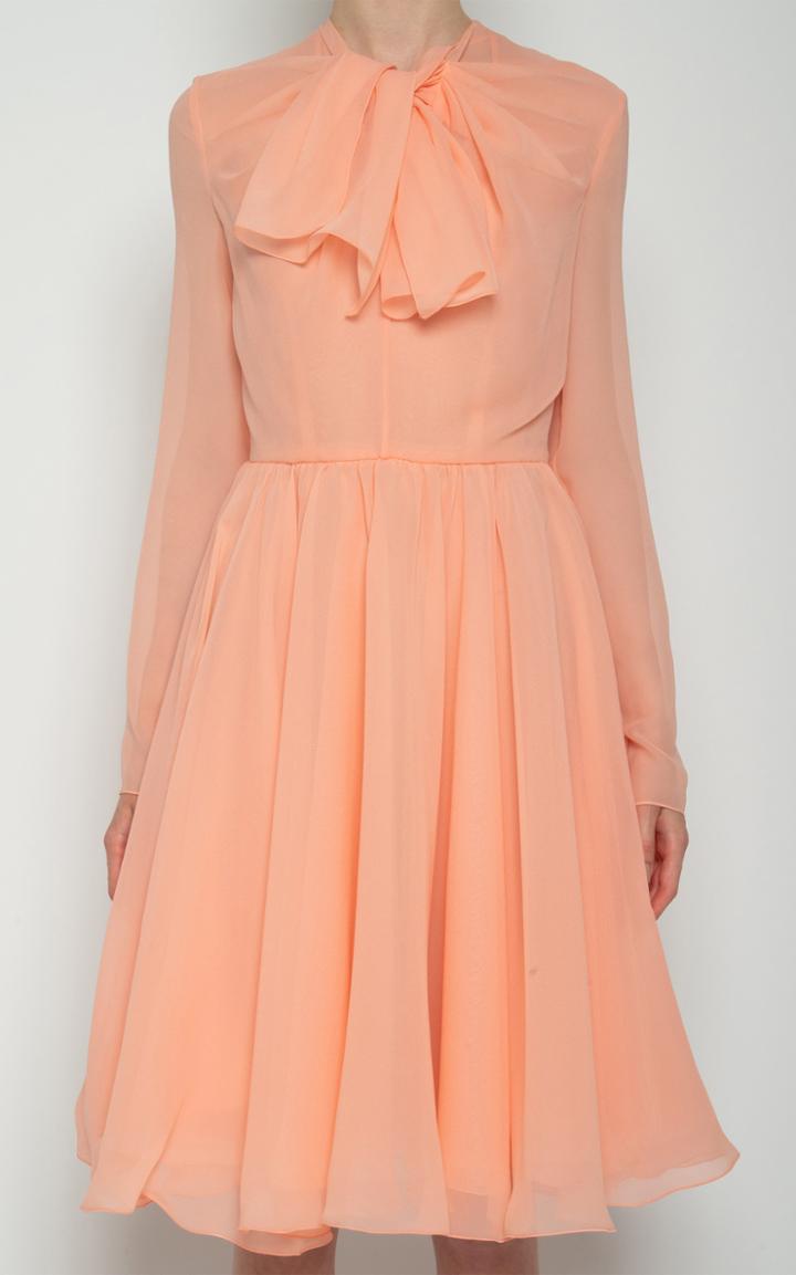 Moda Operandi Giambattista Valli Tie-neckline Silk Mini Dress