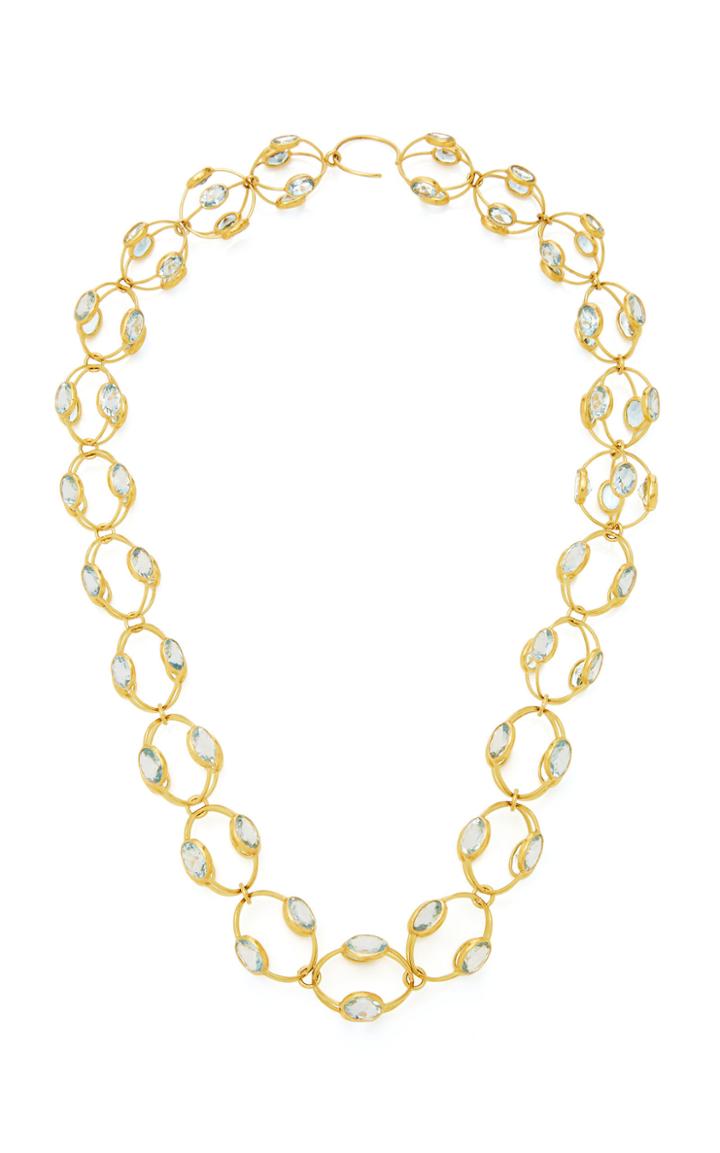 Marie-hlne De Taillac Aquamarine Constellation Necklace