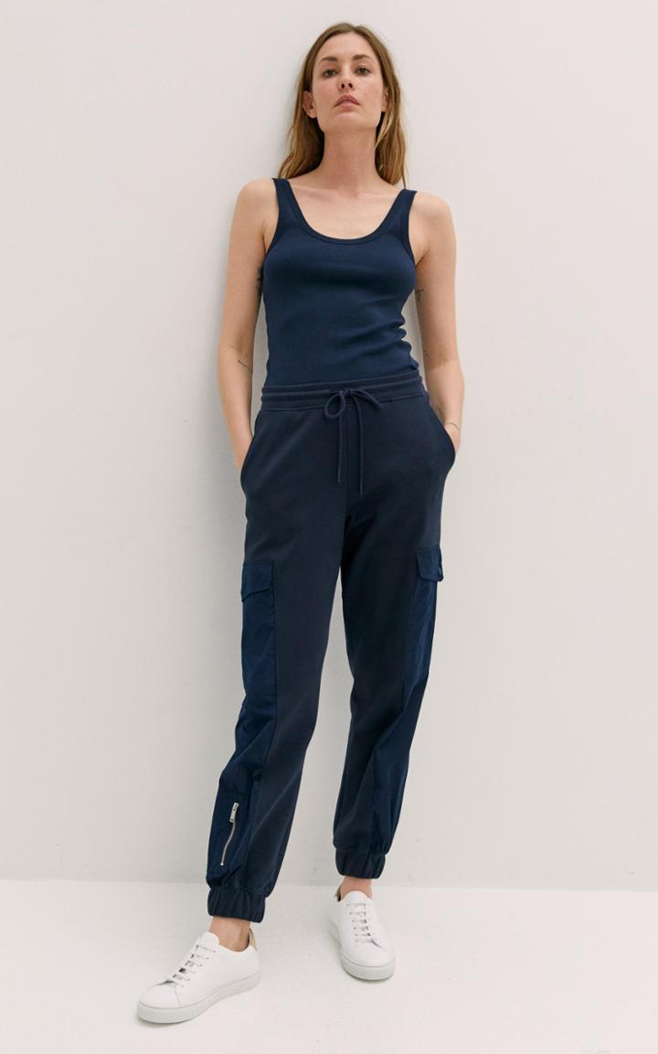 Moda Operandi By Malene Birger Maxwell Nylon-trimmed Cotton Jersey Jogger Pants