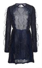 J. Mendel Open-back Bead-embellished Silk Mini Dress