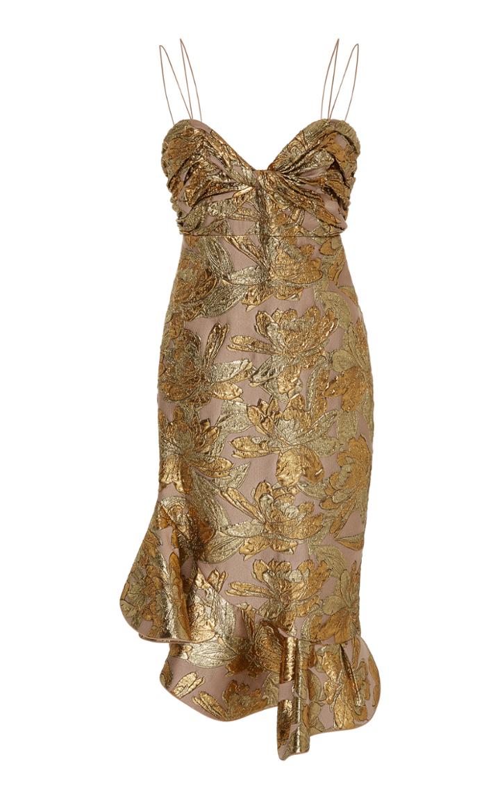 Johanna Ortiz Diego Rivera Lame Jacquard Dress